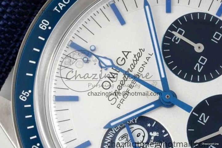 0309 Sophisticated Speedmaster Professional “Silver Snoopy Award” 50th Anniversary V6SF 1:1 Best Edition A7750(Mod) 7846